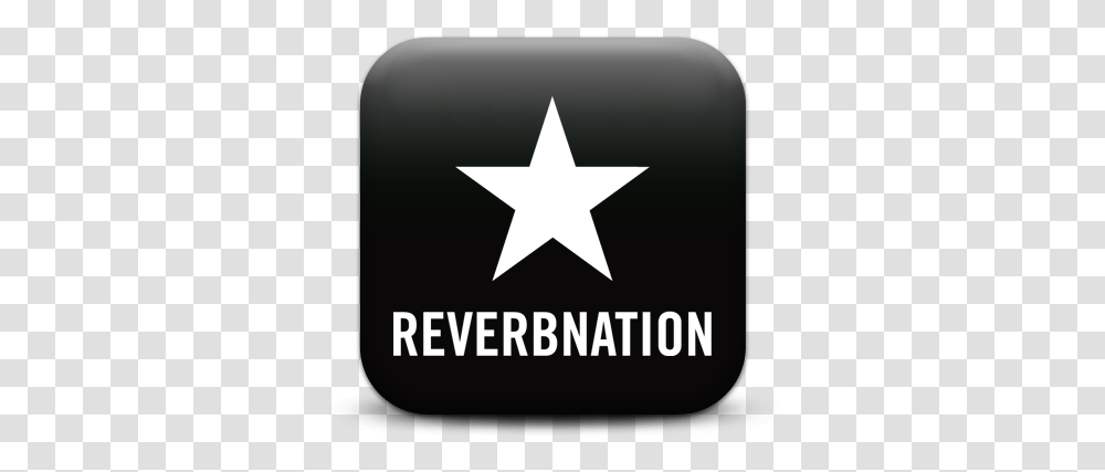 Reverbnation Logos Reverbnation Black Logo, Symbol, Star Symbol, First Aid, Army Transparent Png