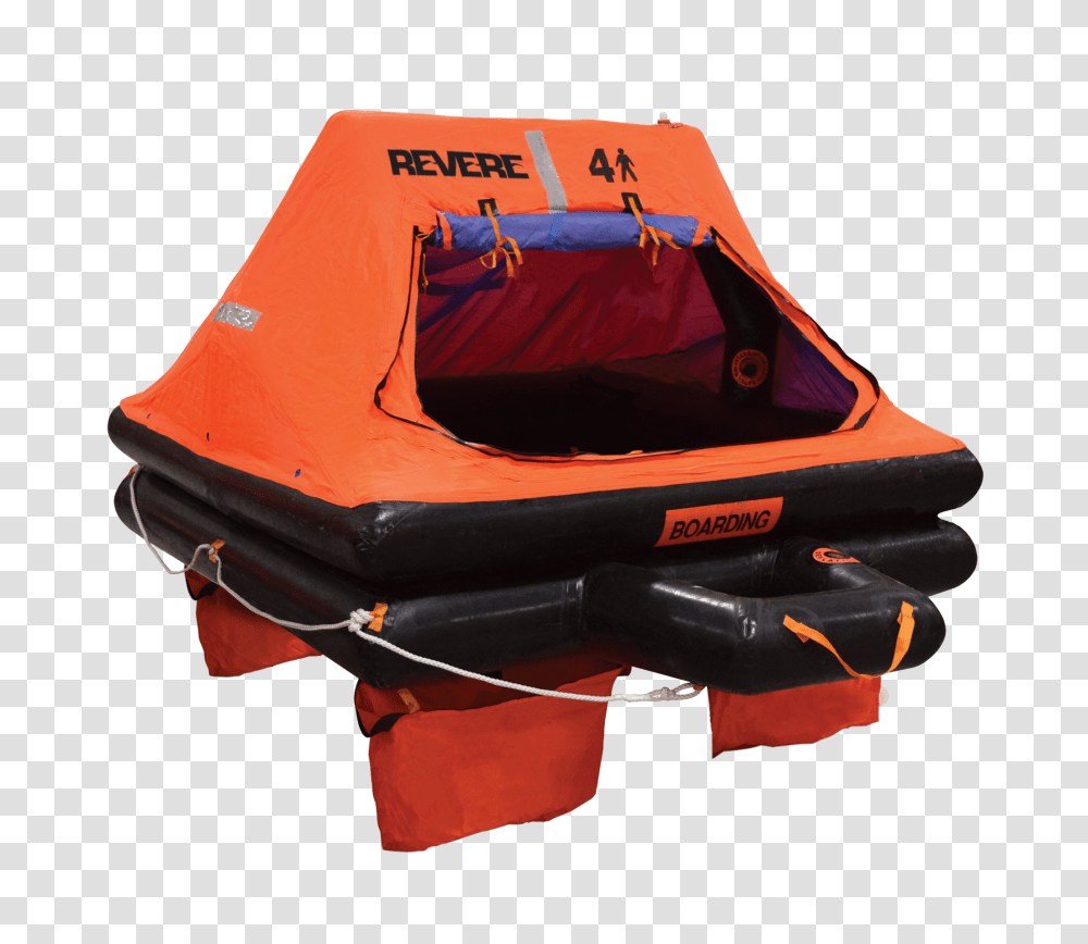 Revere Uscg Coastal Pack Life Rafts Life Raft And Survival, Vehicle, Transportation, Boat, Watercraft Transparent Png