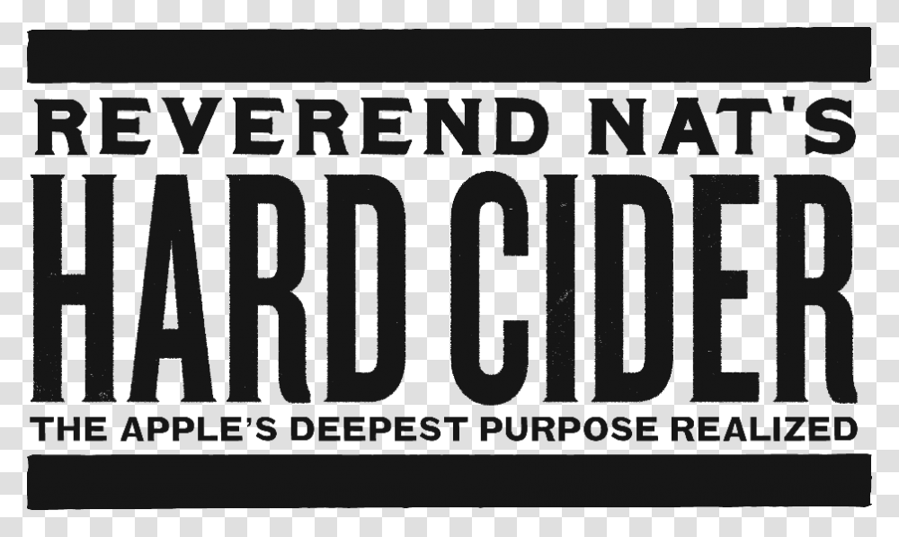 Reverend Nat S Hard Cider, Vehicle, Transportation, License Plate Transparent Png