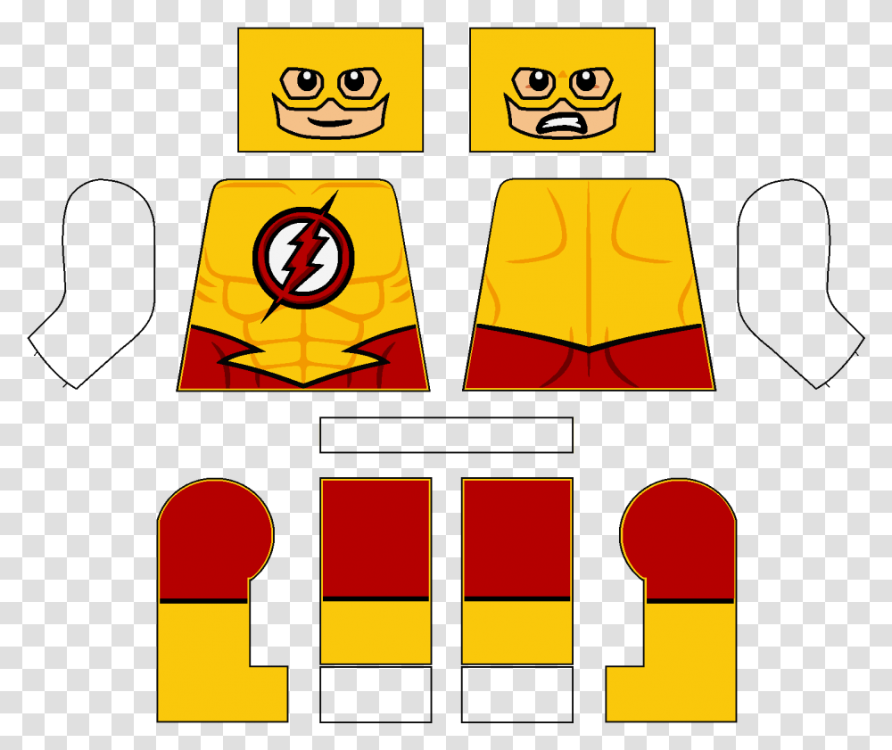 Reverse Flash Lego Kid Flash Decal, Pac Man Transparent Png