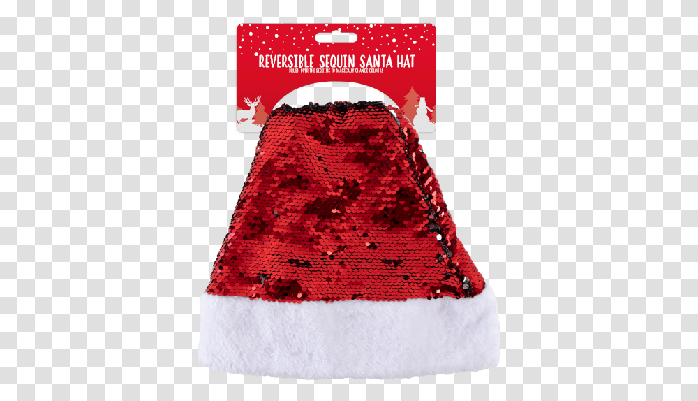 Reversible Christmas Sequin Santa Hats Beanie, Clothing, Apparel, Rug, Birthday Cake Transparent Png