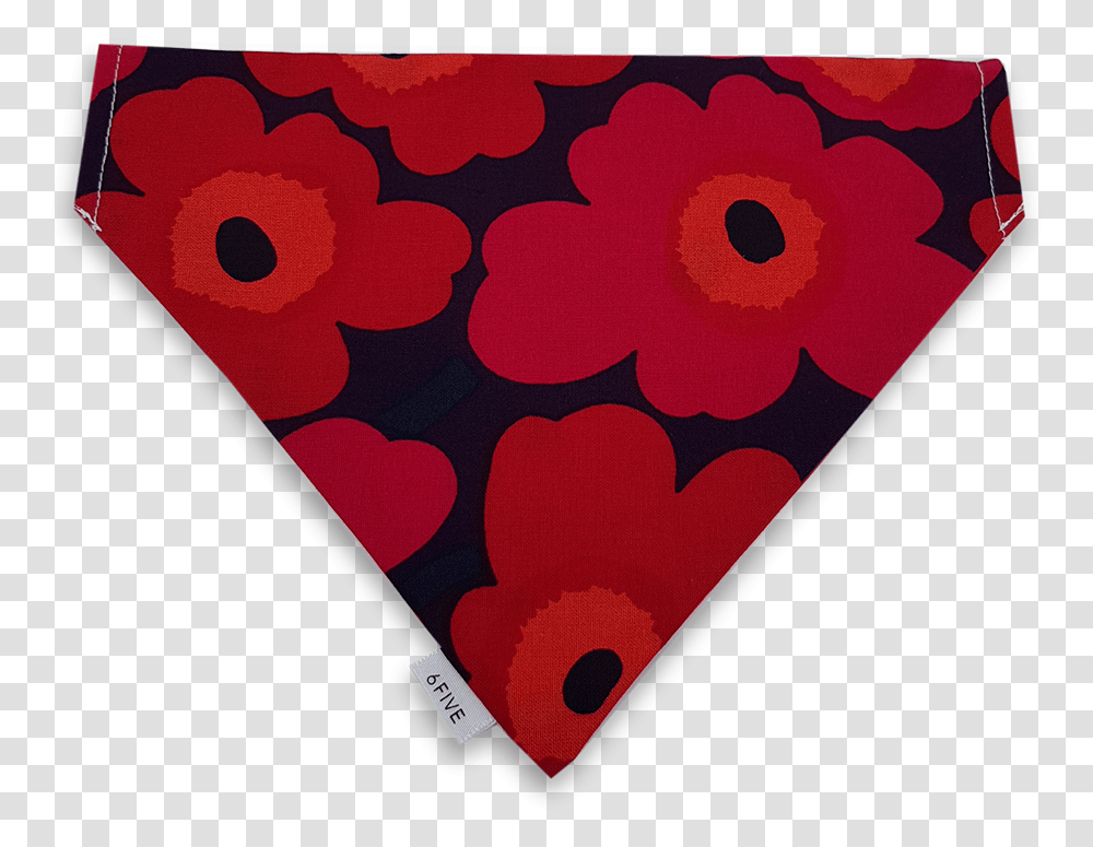 Reversible Red Bandana In Marimekko Fabric Coin Purse, Rug, Mat, Mousepad, Cushion Transparent Png