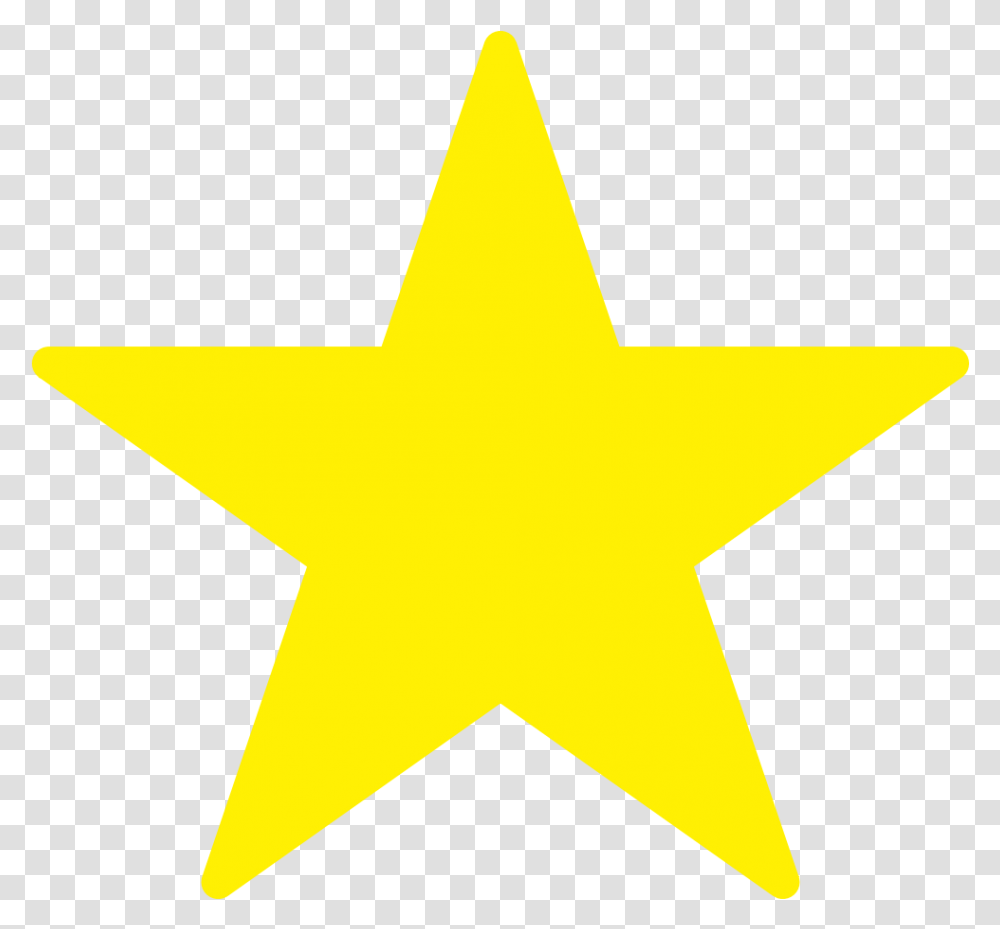 Review Star Yellow Star No Background, Star Symbol, Cross, Axe Transparent Png