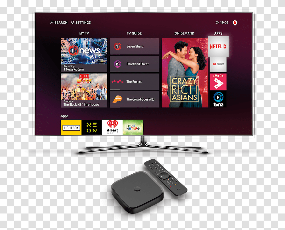 Review The New Vodafone Tv Is Last Box You'll Ever Buy Old Screen, Monitor, Electronics, Display, LCD Screen Transparent Png