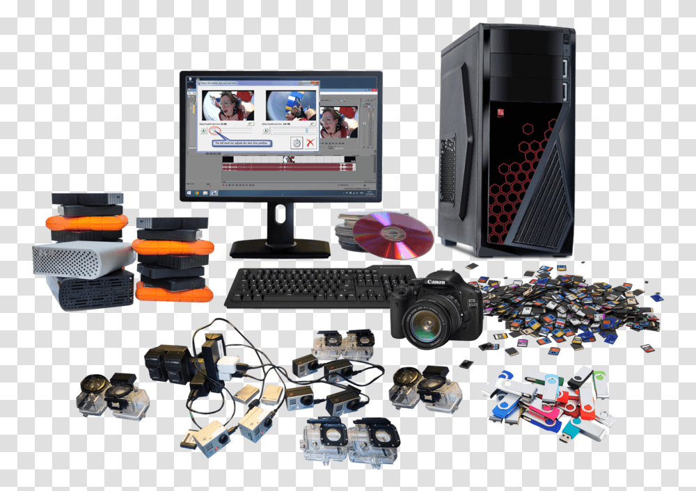 Revl X For Skydive - Automatic Video Solution For Desktop Computer, Monitor, Screen, Electronics, Computer Keyboard Transparent Png