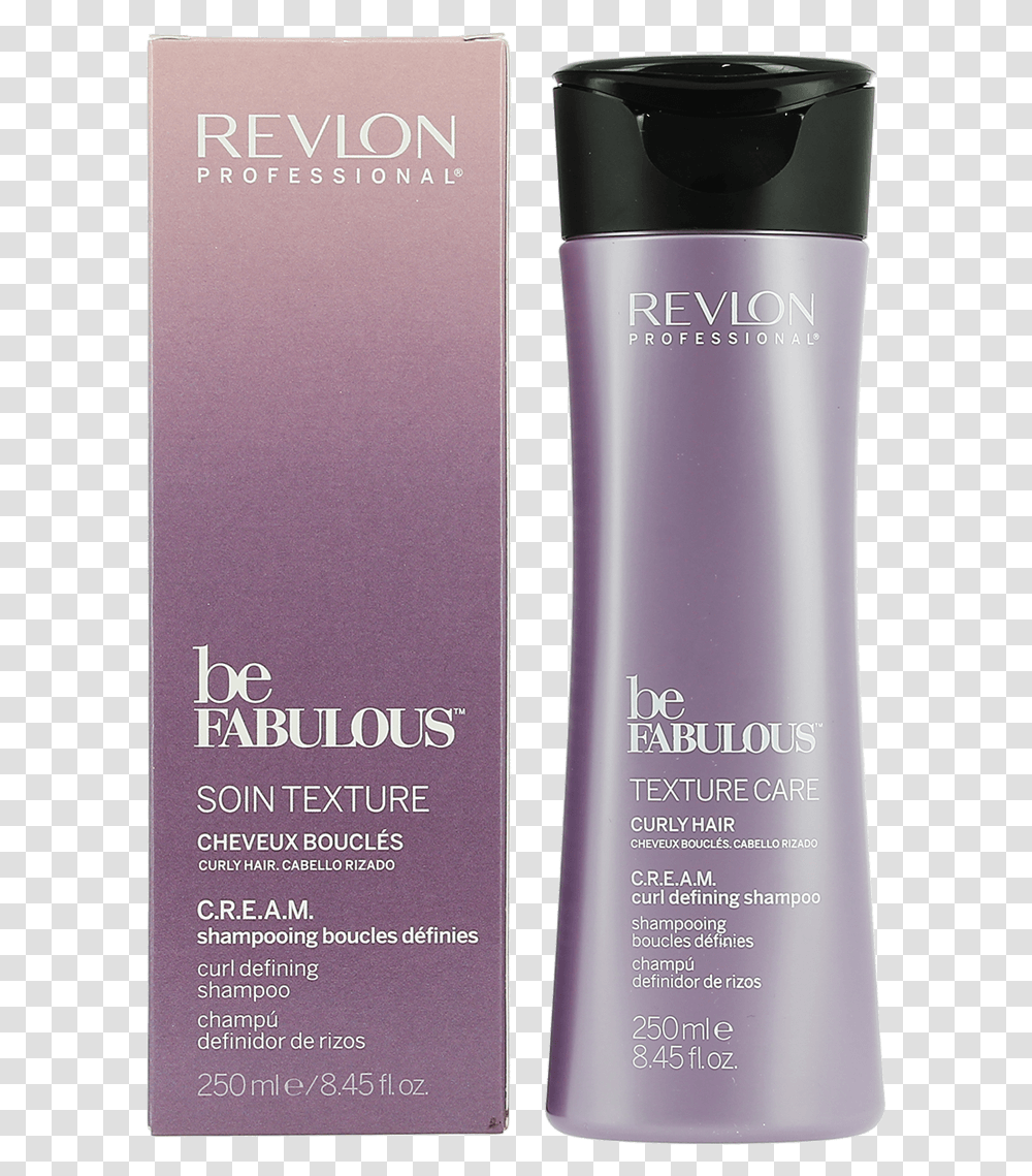 Revlon Be Fabulous Texture Care Curly Hair Shampoo 250ml Revlon Professional, Book, Bottle, Cosmetics, Shaker Transparent Png