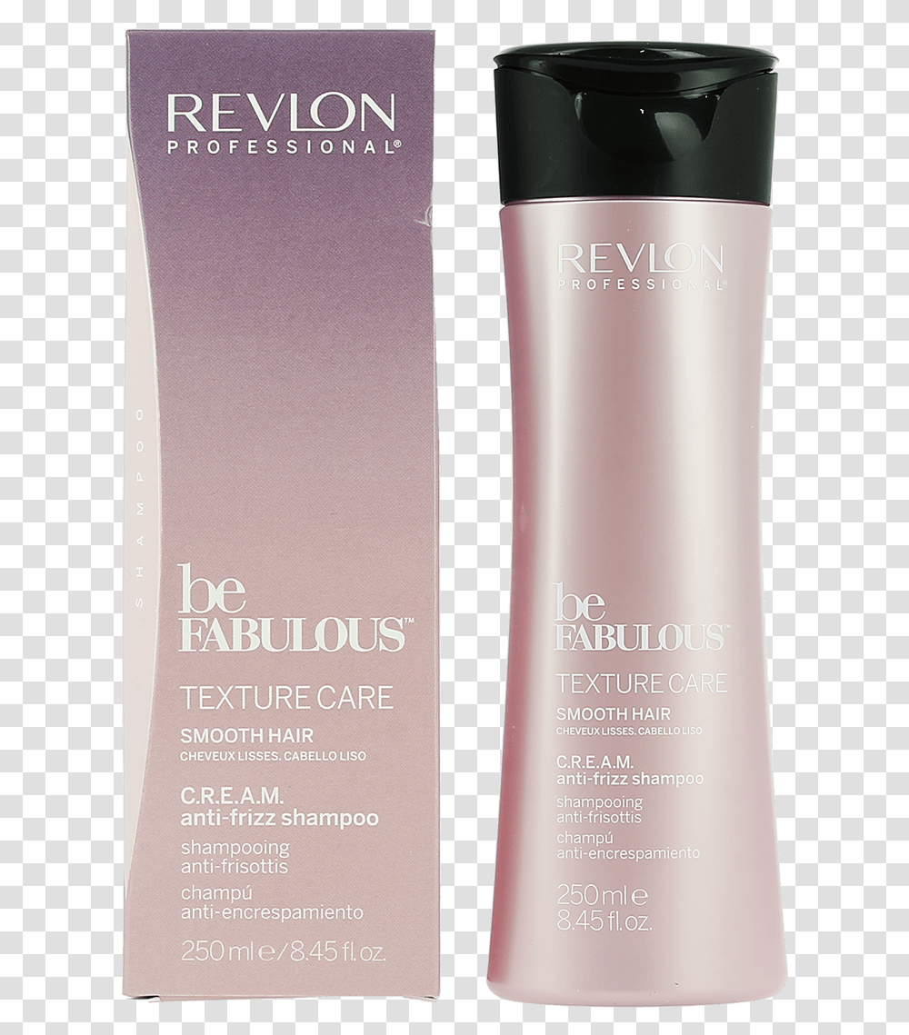 Revlon Be Fabulous Texture Care Smooth Hair Shampoo Cosmetics, Shaker, Bottle, Book, Aluminium Transparent Png