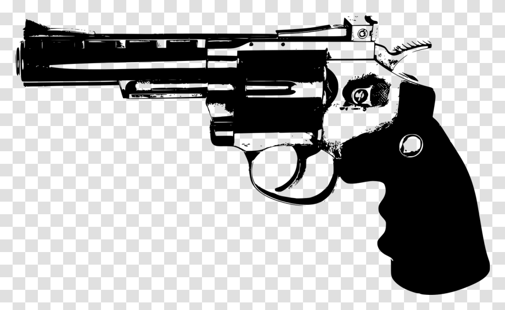 Revolver Gun Western Dan Wesson Revolver 4 Inch Black, Gray, World Of Warcraft Transparent Png