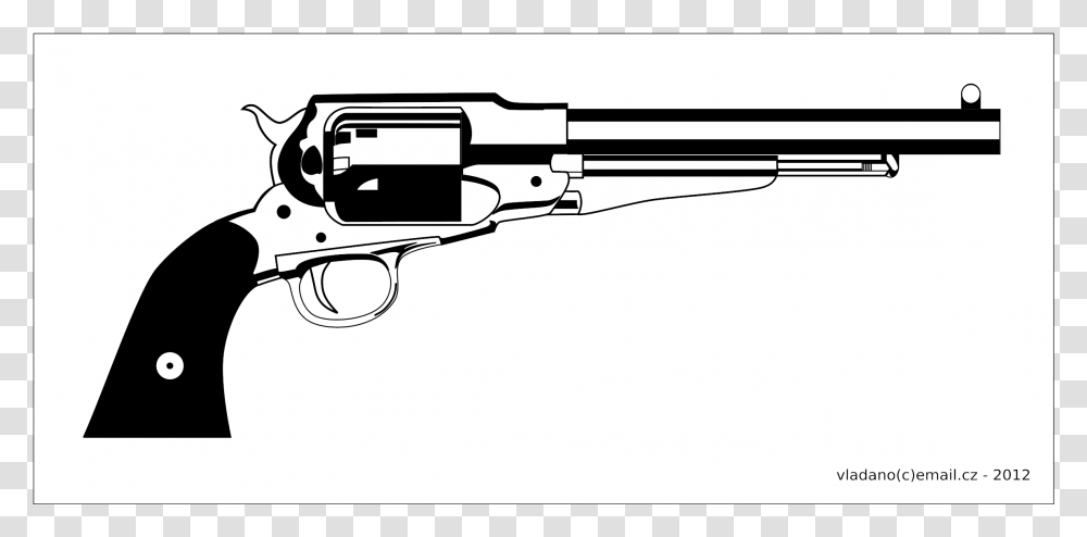 Revolver Remington 1858 New Model Army Clip Arts Revolver Car Sticker, Gun, Weapon, Weaponry, Handgun Transparent Png