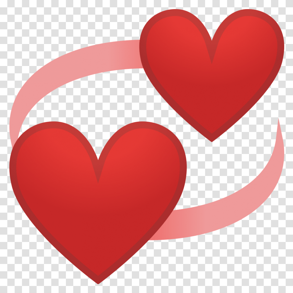 Revolving Hearts Emoji, Dating, Cushion Transparent Png