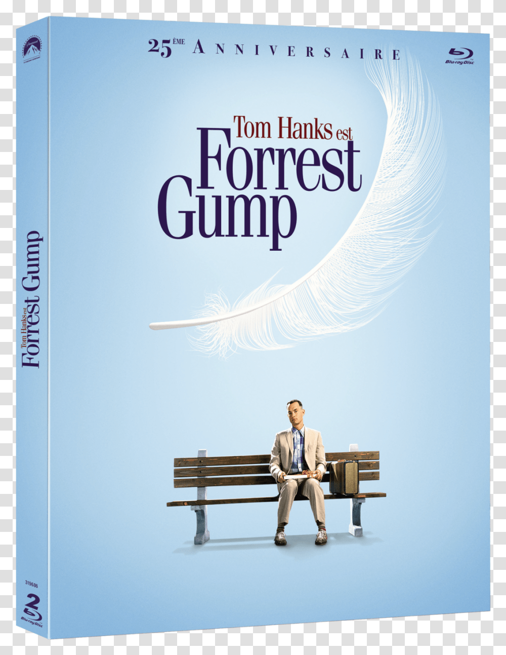 Revue Cinema Blu Ray Forrest Gump Edition 25me Anniversaire Forrest Gump 4k Blu Ray, Bench, Furniture, Person, Human Transparent Png