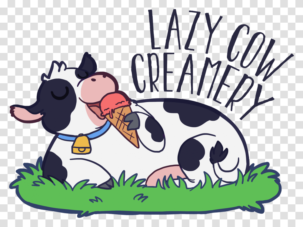 Rewards Lazy Cow Creamery, Cattle, Mammal, Animal, Dairy Cow Transparent Png