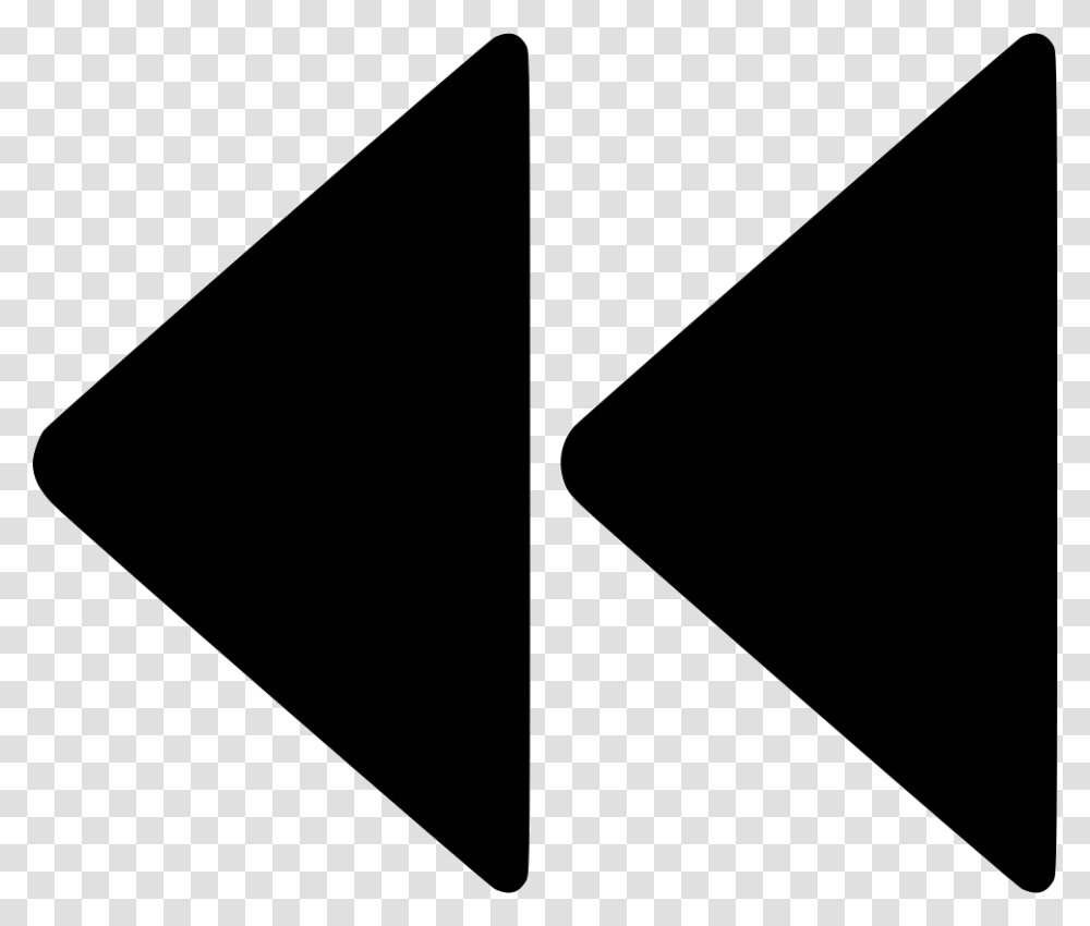 Rewind Backward Icon, Triangle, Rug, Arrowhead Transparent Png