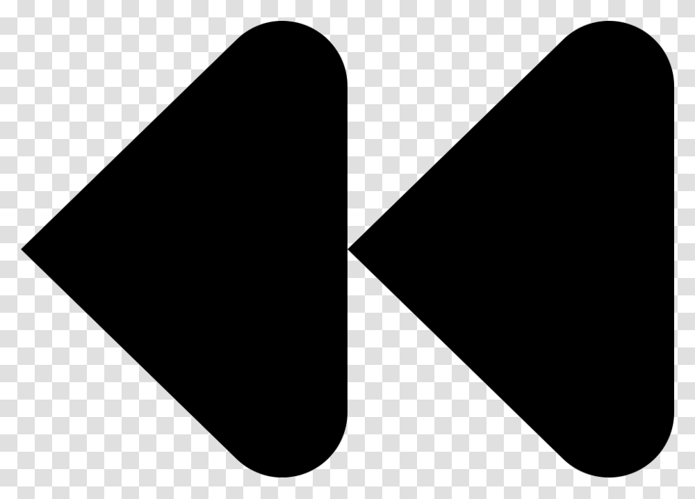 Rewind Button Control Music Icon, Plectrum, Triangle, Logo Transparent Png