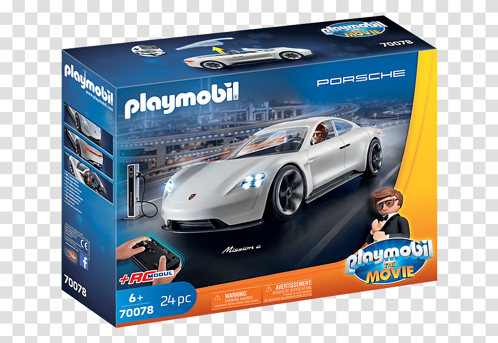 Rex Dasher S Porsche Mission E Playmobil The Movie Toys, Car, Vehicle, Transportation, Tire Transparent Png