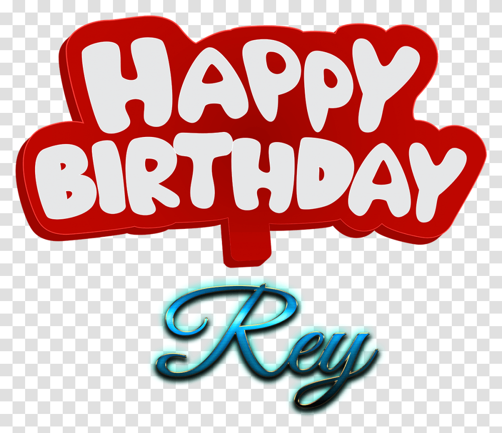 Rey Happy Birthday Name Logo Logo Happy Birthday Vijay, Label, Light, Alphabet Transparent Png