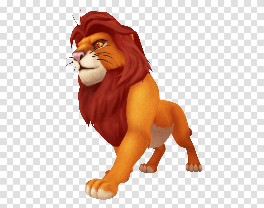 Rey Leon Lion King Kingdom Hearts Simba, Person, Figurine, Mammal, Animal Transparent Png