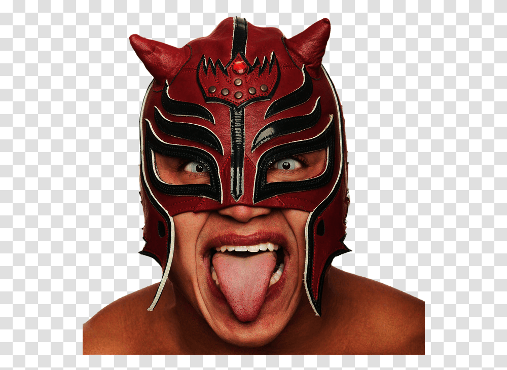 Rey Mysterio Devil Mask Mask Rey Mysterio Face, Person, Human, Mouth, Lip Transparent Png