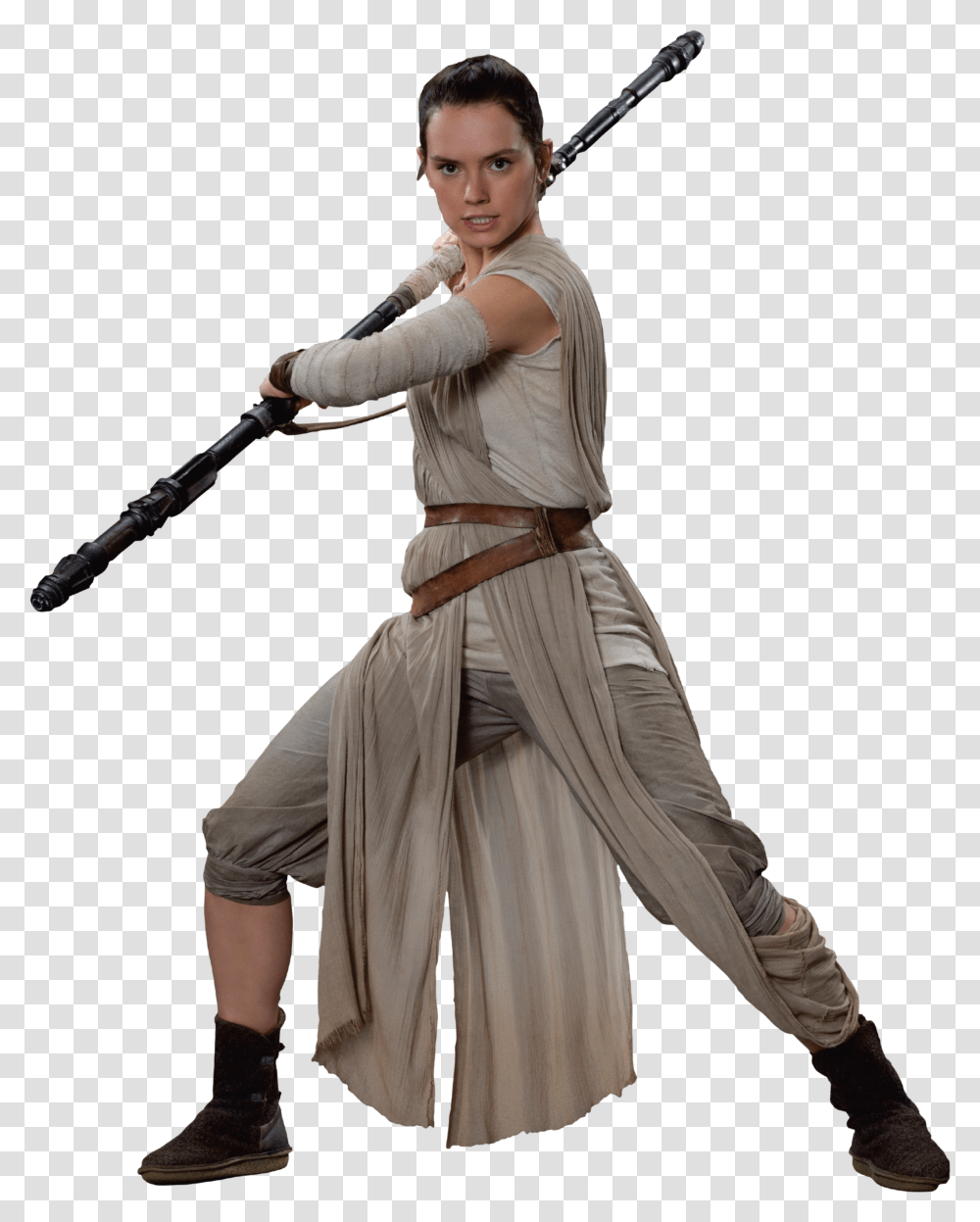 Rey Skywalker Star Wars Star Wars Characters Rey, Person, Clothing, Leisure Activities, Weapon Transparent Png