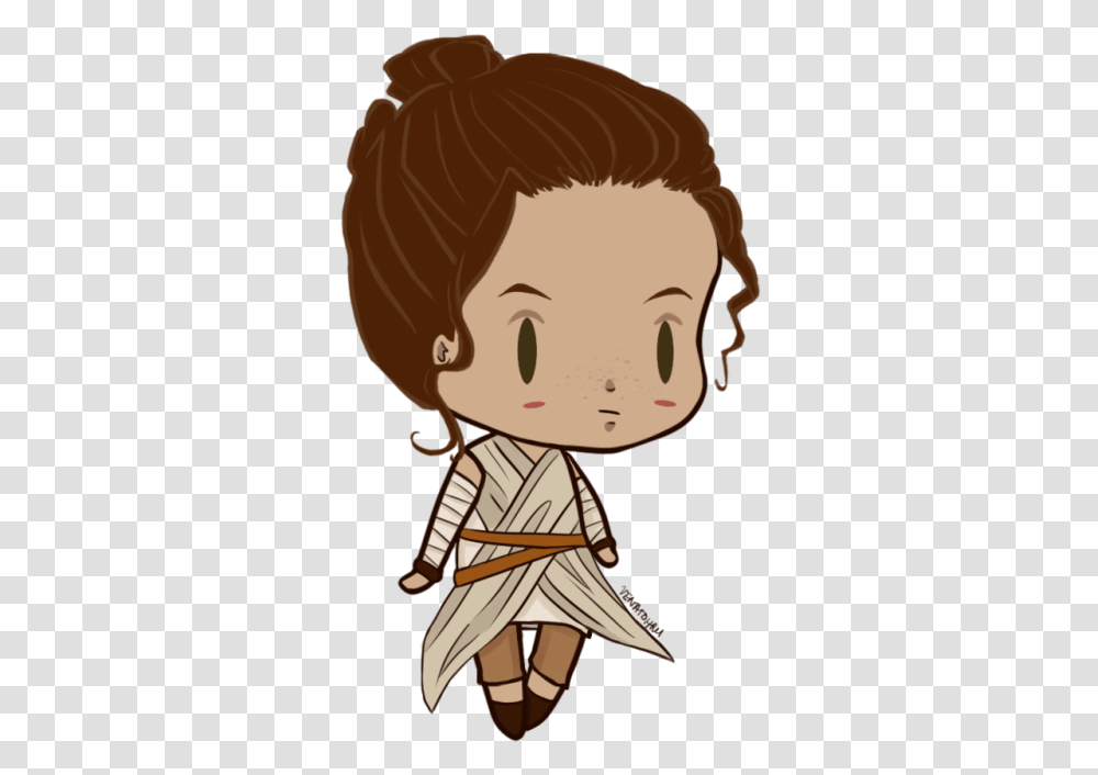 Rey Star Wars Chibi Ray Star Wars Cute, Doll, Toy, Clothing, Apparel Transparent Png