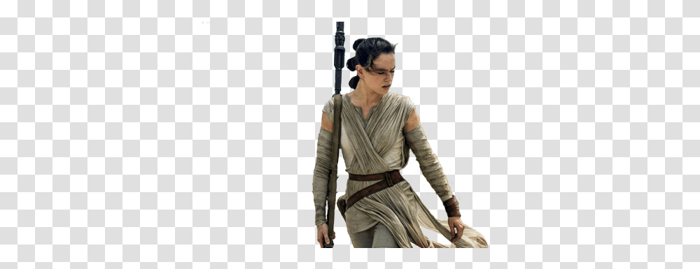Rey Star Wars Daisy Ridley The Last Jedi Force Rey Star Wars Hair, Person, Clothing, Sleeve, Long Sleeve Transparent Png