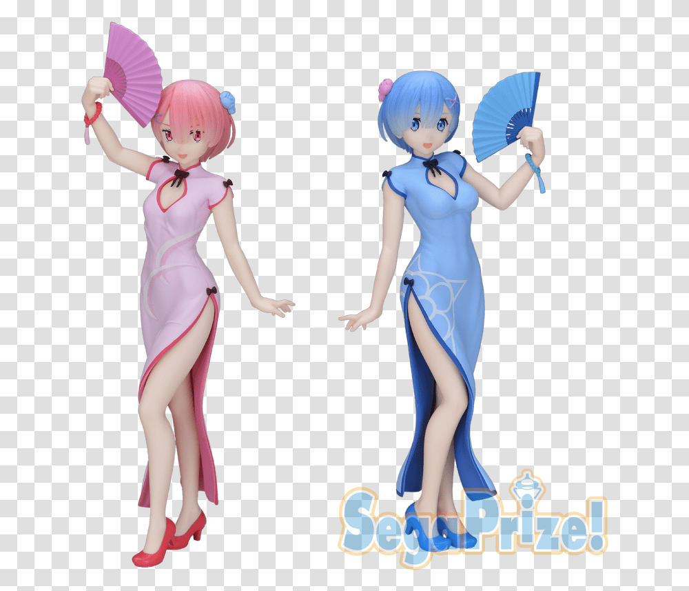 Rezero Starting Life In Another World Sega Figure Rem Re Zero Dragon Dress Figure, Doll, Toy, Person, Human Transparent Png