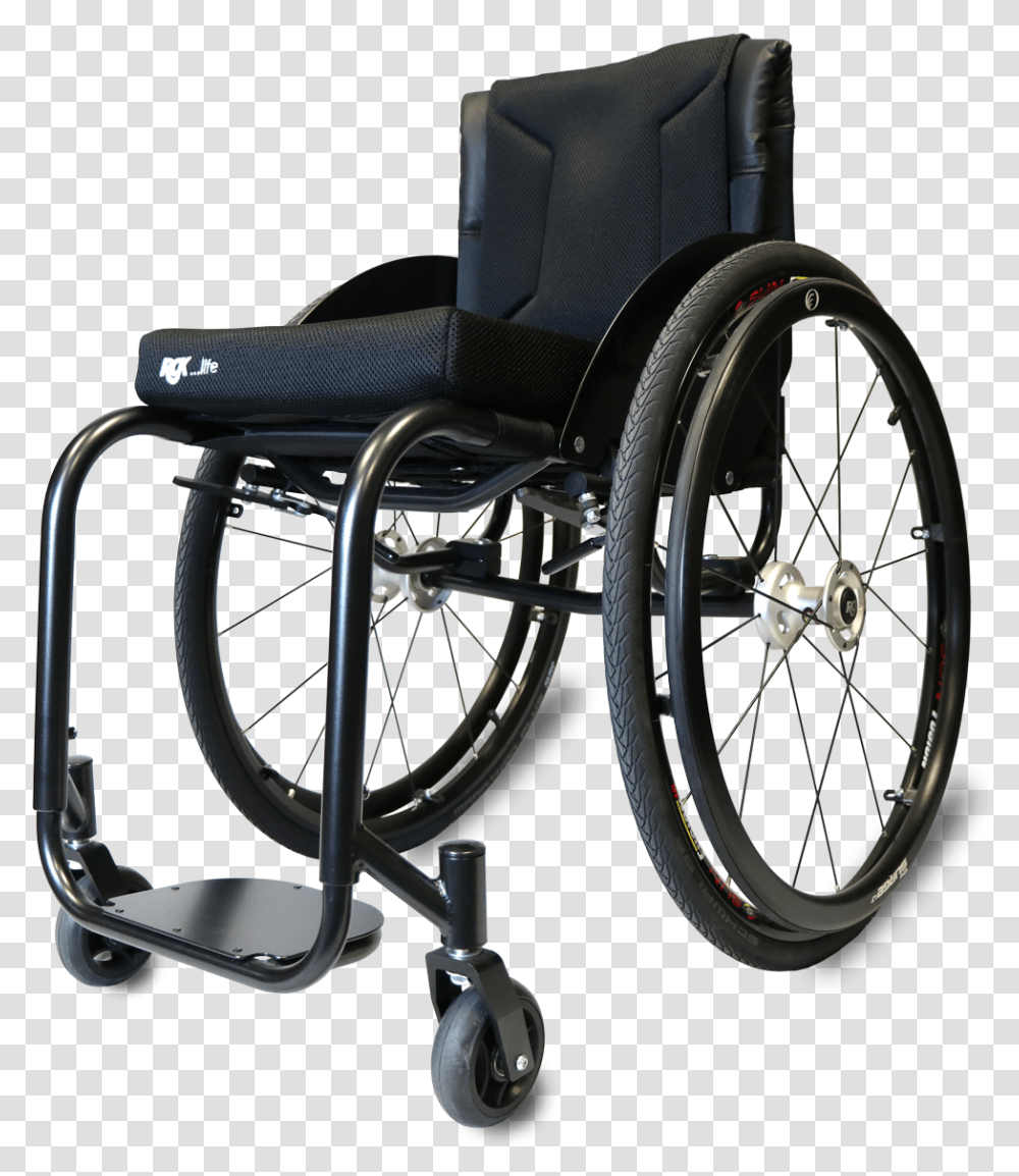 Rgk Chrome Lightweight Wheelchair Wheelchair, Furniture, Machine, Bicycle, Vehicle Transparent Png