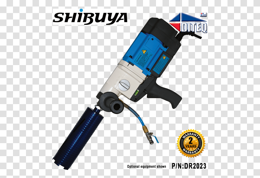 Rh 1532 Hand Held Pistol Grip Core Drill Core Drill, Power Drill, Tool, Blow Dryer, Appliance Transparent Png