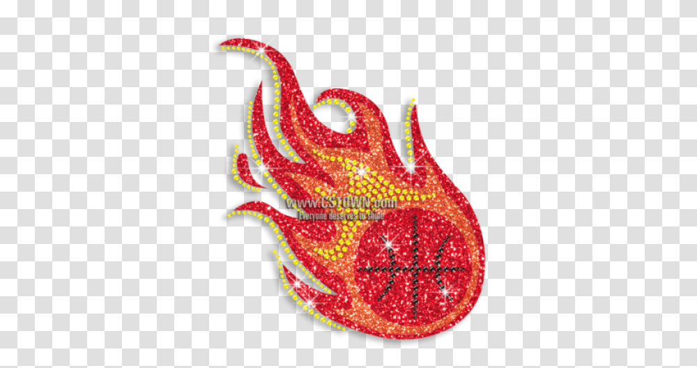 Rhinestone And Vectors For Free Cool Basketball With Fire, Sea Life, Animal, Invertebrate, Food Transparent Png