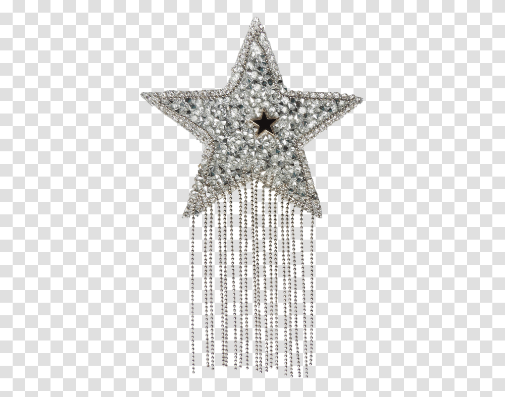 Rhinestone Bling Star With Tissue Heat Sealed Applique Star, Cross, Star Symbol, Hair Slide Transparent Png
