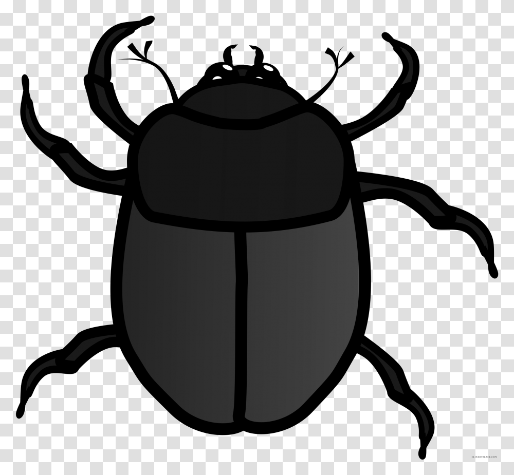 Rhino Clipart Black And White Black Bug Clipart, Dung Beetle, Insect, Invertebrate, Animal Transparent Png