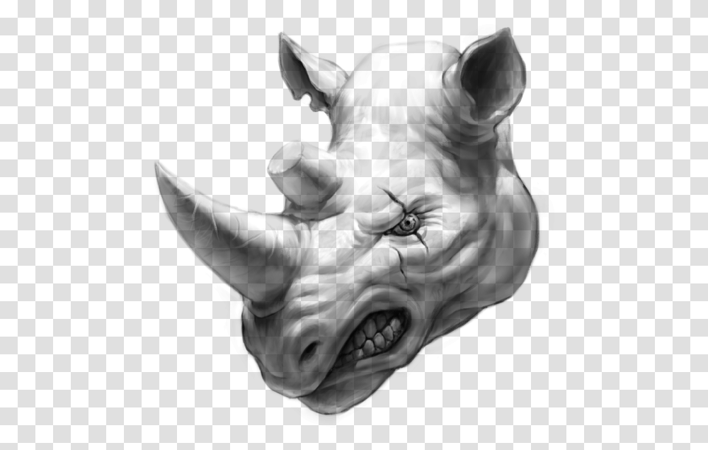 Rhino Head, Gray, World Of Warcraft Transparent Png