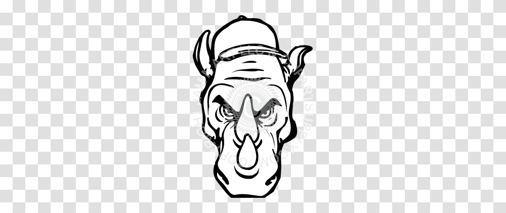 Rhino Head Image, Stencil, Hand, Person, Human Transparent Png