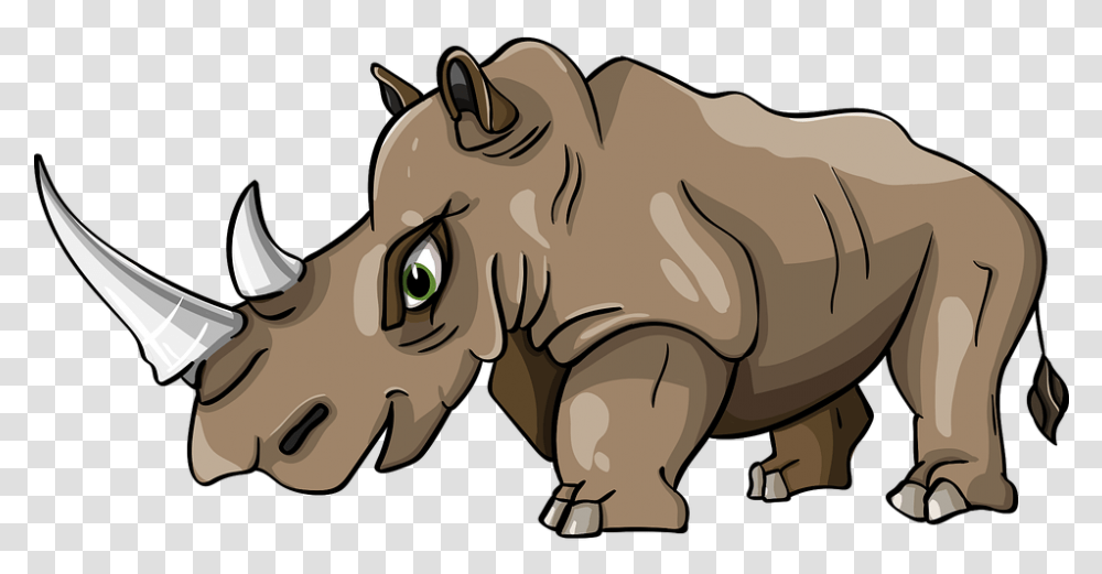 Rhino Horn Mammal Free Vector Graphic On Pixabay Rhinoceros Animation, Animal, Wildlife, Horse, Hippo Transparent Png