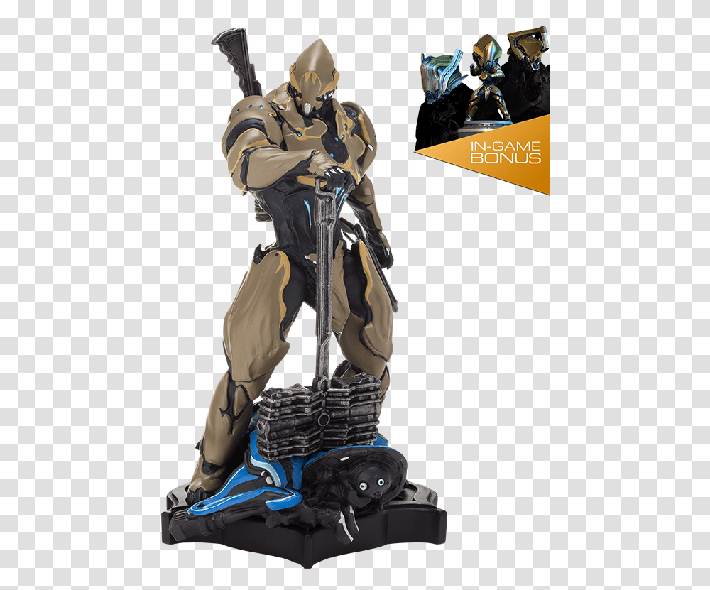 Rhino Limited Edition Collectors Statue Warframe Figure, Person, Ninja, Helmet Transparent Png