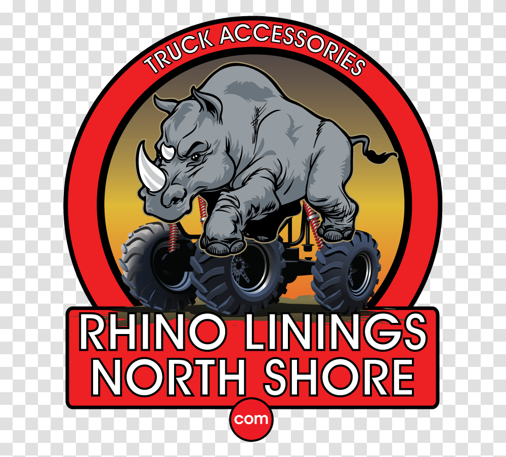 Rhino Linings North Shore Poster, Advertisement, Person, Animal Transparent Png