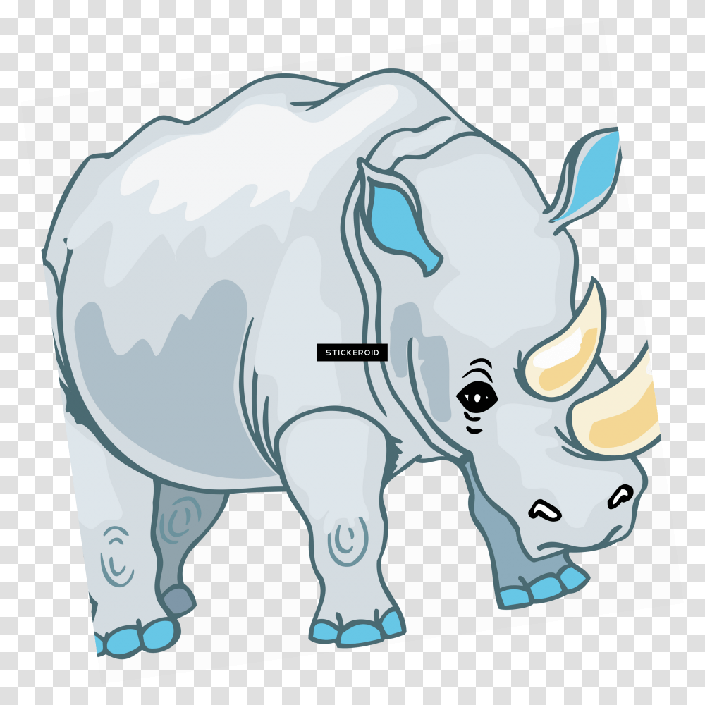 Носорог с прозрачным фоном высокого качества