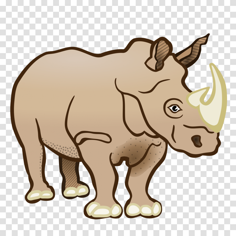 Rhino, Mammal, Animal, Wildlife Transparent Png