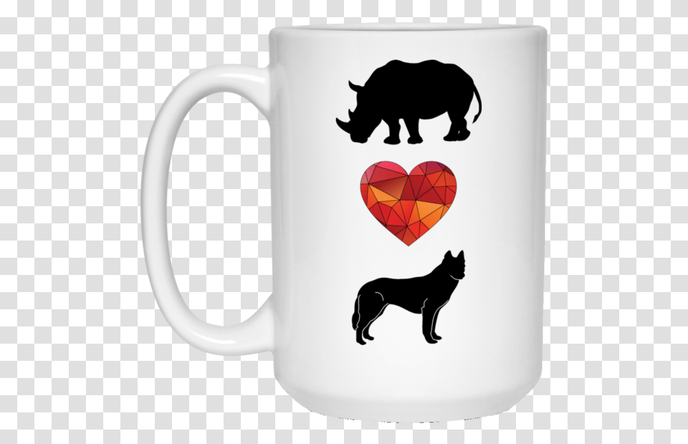 Rhino Mug Rhinos Love Dogs 1, Coffee Cup, Bear, Wildlife, Mammal Transparent Png