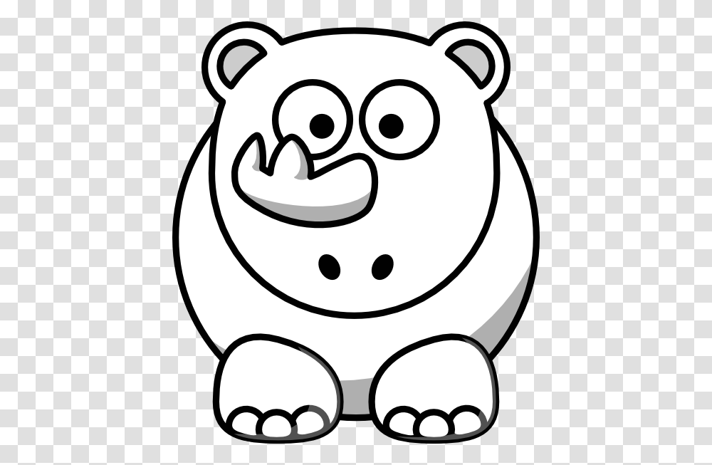 Rhino Outline Clip Art, Stencil, Piggy Bank, Doodle, Drawing Transparent Png