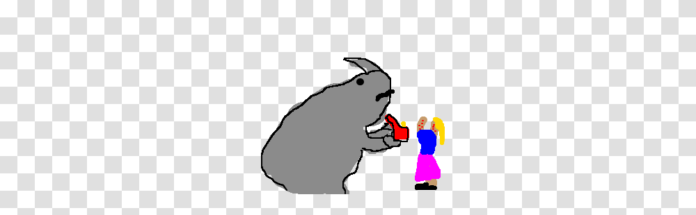 Rhino Proposes To Small Lady With Chicken Pox, Person, People, Mammal, Animal Transparent Png