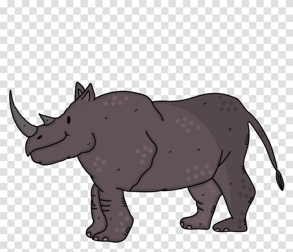 Rhino Rhinoceros Zoo Free Photo Binatang Kartun No Background, Wildlife, Mammal, Animal, Elephant Transparent Png
