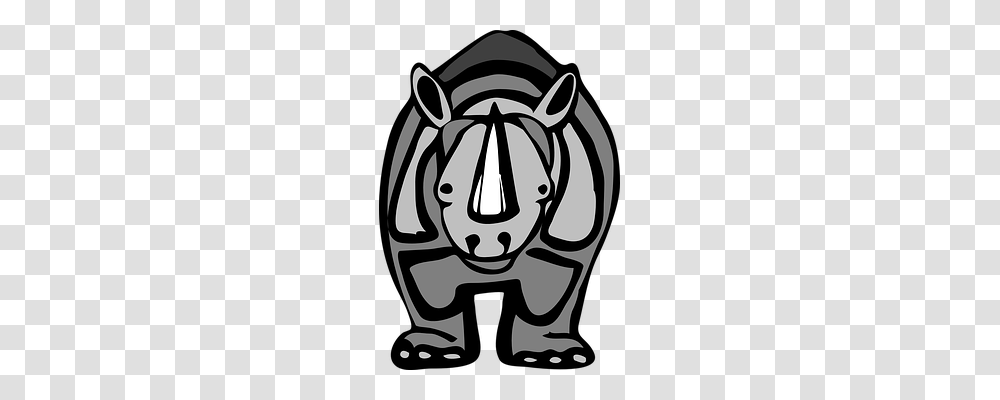 Rhinoceros Animals, Label, Stencil Transparent Png