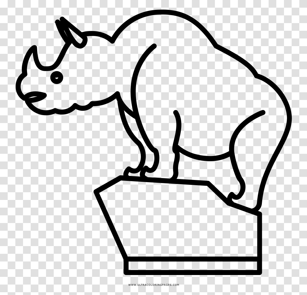 Rhinoceros Coloring, Gray, World Of Warcraft Transparent Png