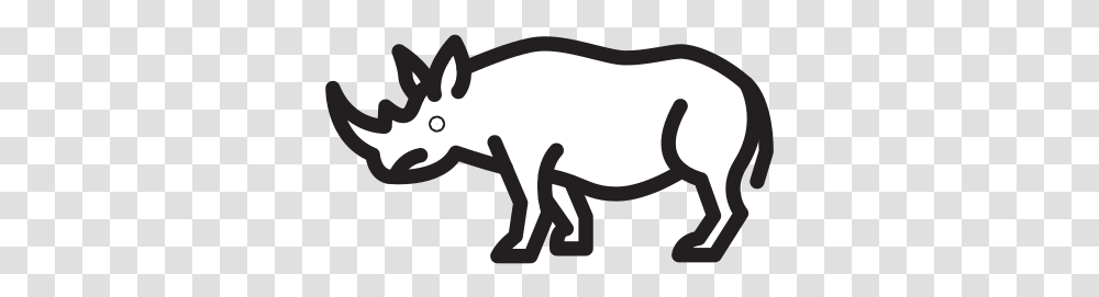 Rhinoceros Free Icon Of Selman Icons Animal Figure, Mammal, Wildlife, Aardvark, Anteater Transparent Png