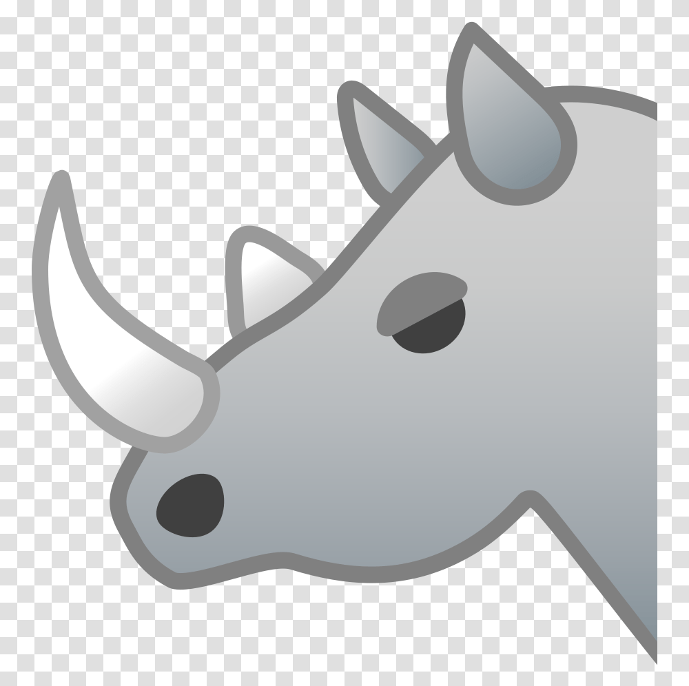 Rhinoceros Icon Noto Emoji Animals Nature Iconset Google Emoji Badak, Mammal, Wildlife, Axe, Tool Transparent Png
