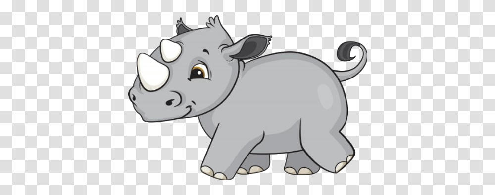 Rhinoceros Rhino Animated, Mammal, Animal, Pig, Rodent Transparent Png