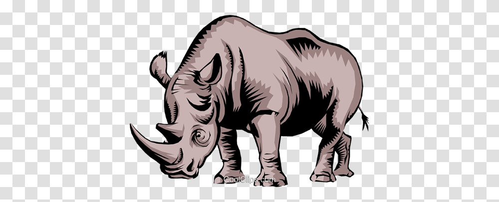 Rhinoceros Royalty Free Vector Clip Art Illustration, Wildlife, Mammal, Animal, Zebra Transparent Png