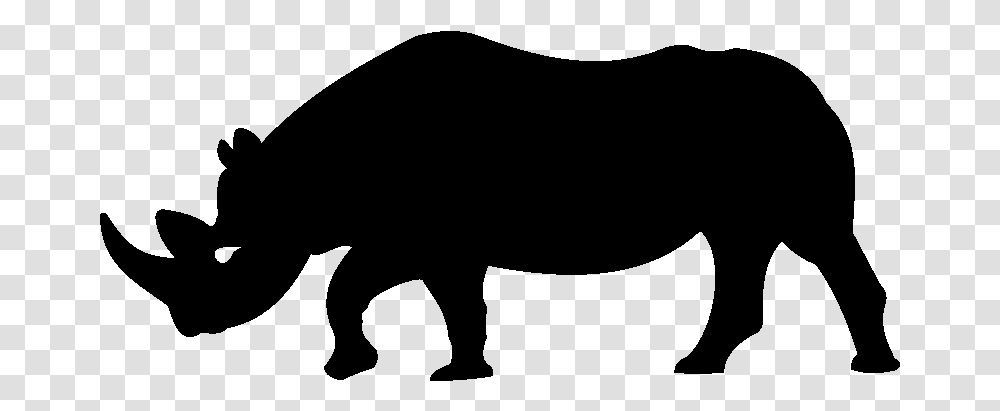 Rhinoceros Silhouette Cat Clip Art Gergedan Siyah, Gray, World Of Warcraft Transparent Png