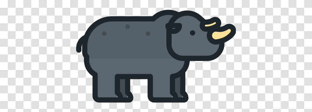 Rhinoceros Vector Svg Icon Big, Weapon, Bull, Mammal, Animal Transparent Png